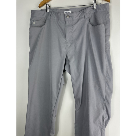 Peter Millar Performance 5-Pocket Core Pant Gray Chino Twill Men's 40 x 32 *Flaw - Picture 3 of 13